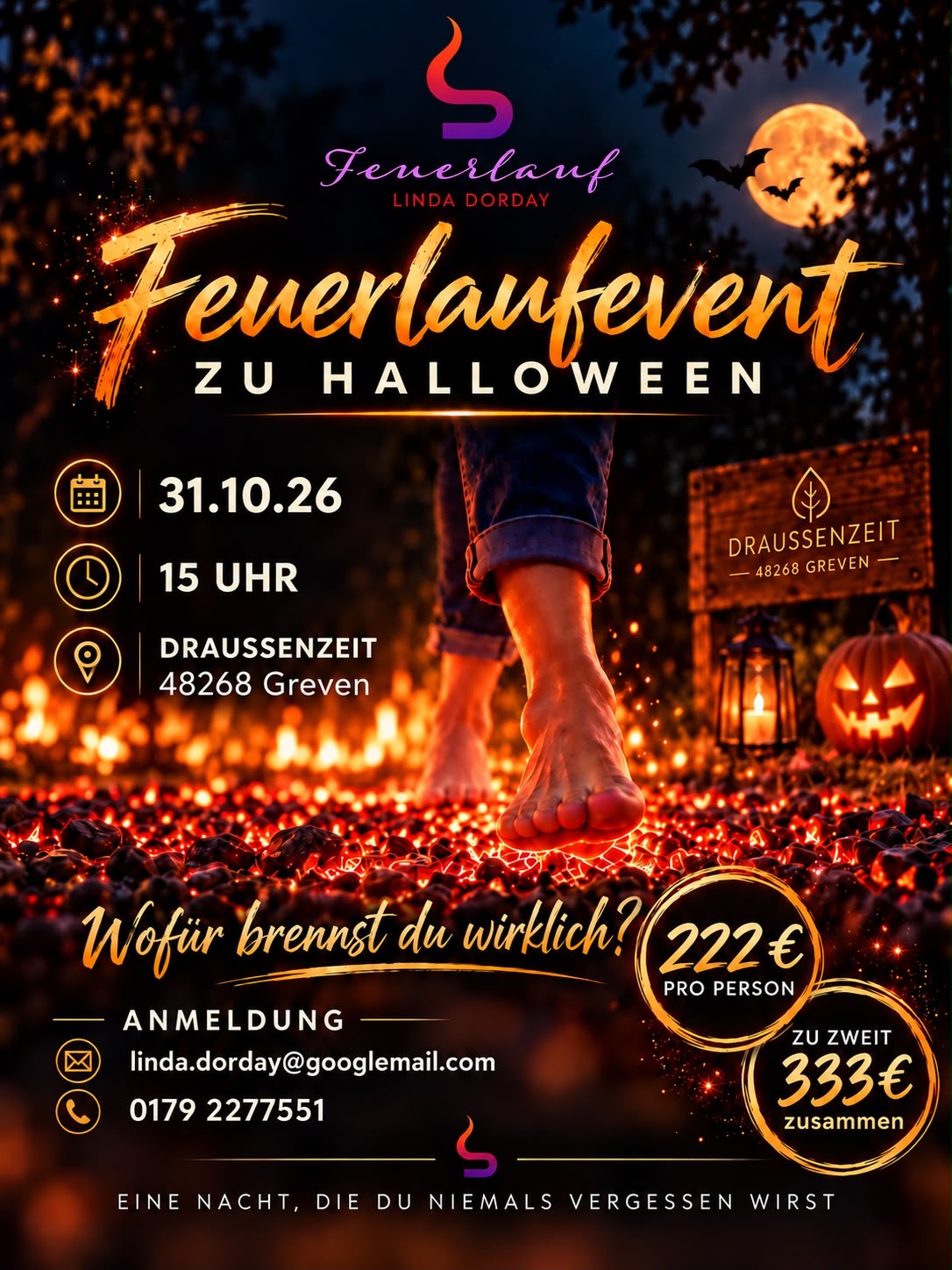 Feuerlauf an Halloween
